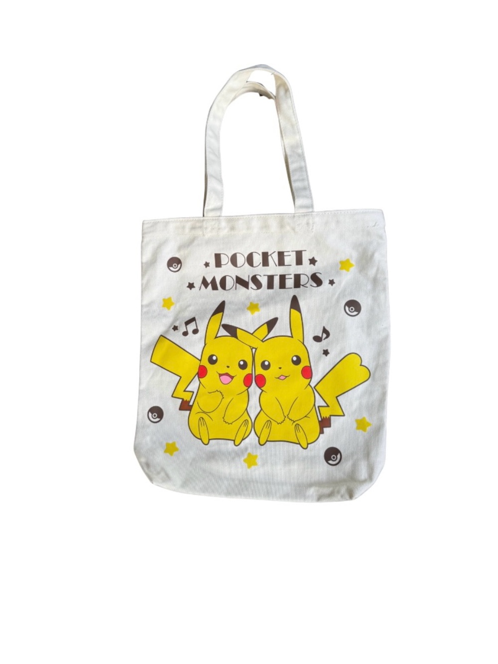 Pocket Monsters Pokemon Pikachu Canvas Tote Bag - Picture 4 of 8